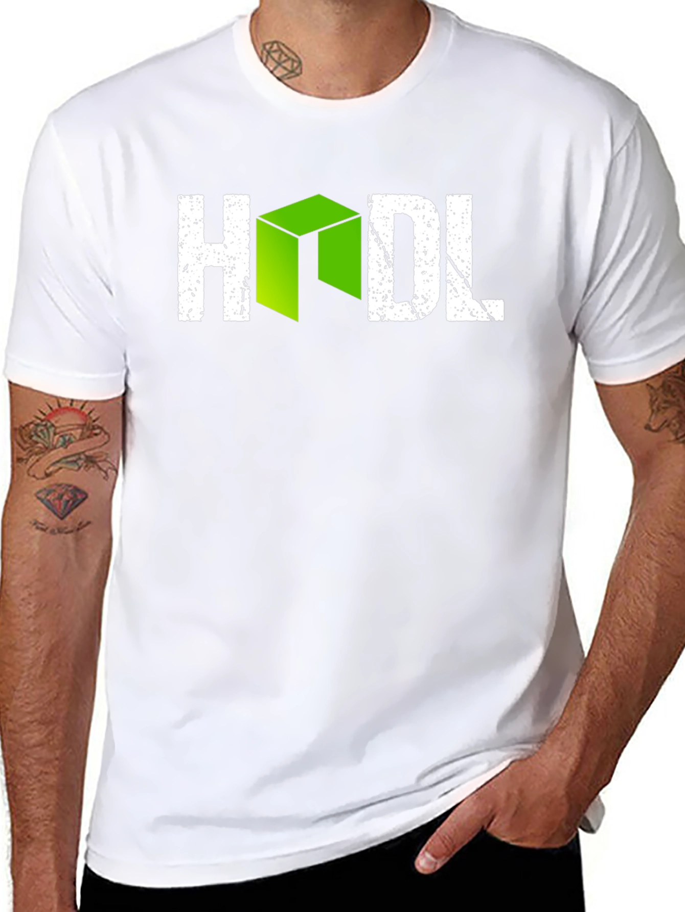HODL Crypto Graphic Tee - Black Cotton