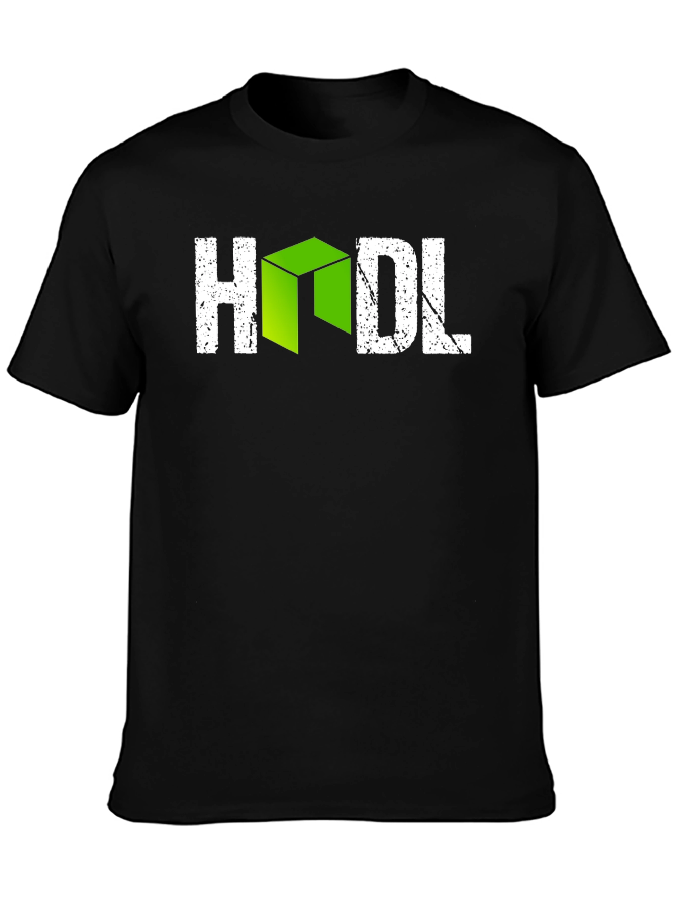 HODL Crypto Graphic Tee - Black Cotton