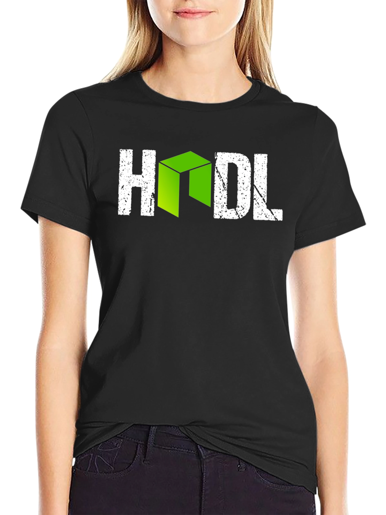 HODL Crypto Graphic Tee - Black Cotton