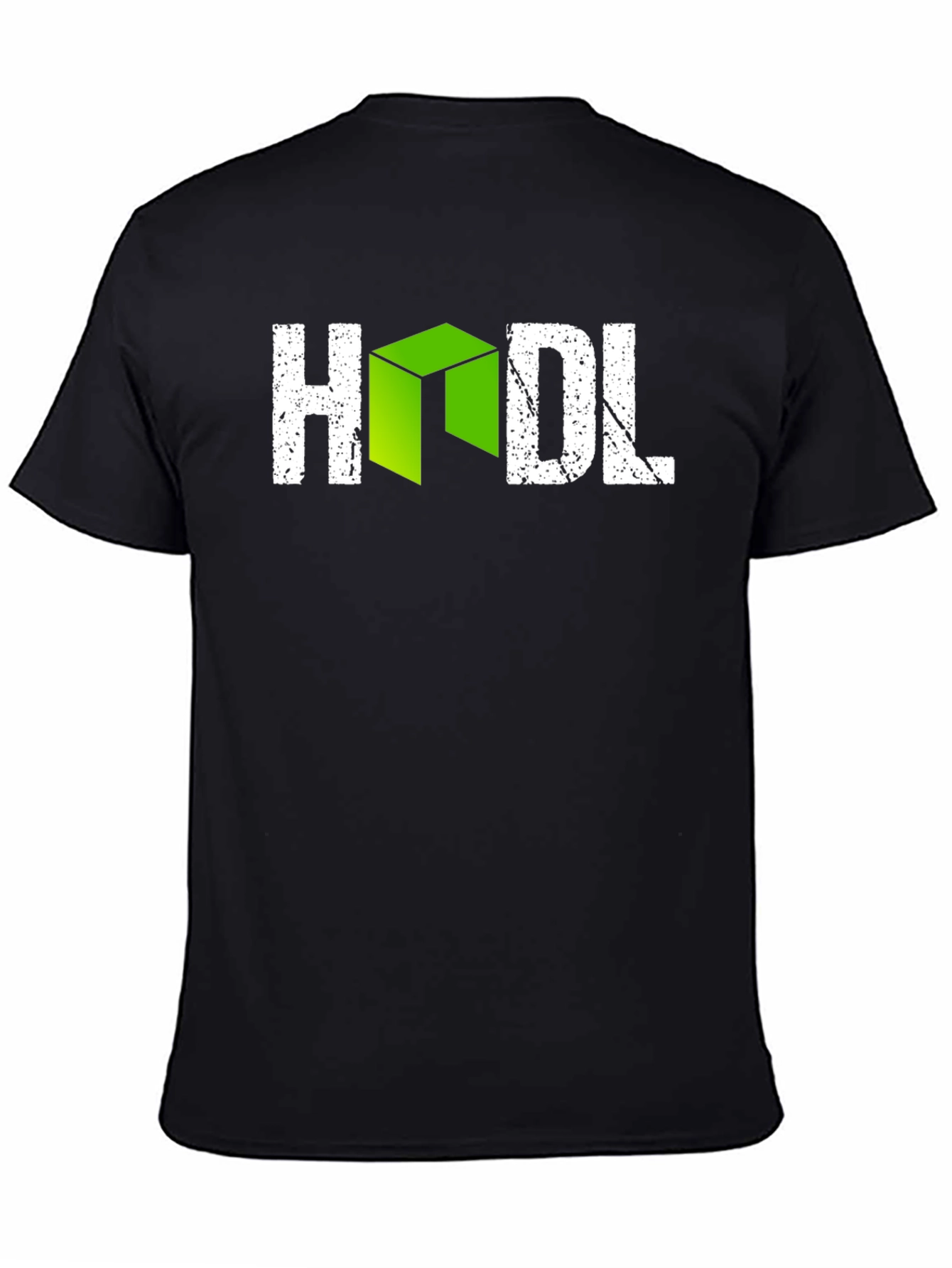 HODL Crypto Graphic Tee - Black Cotton
