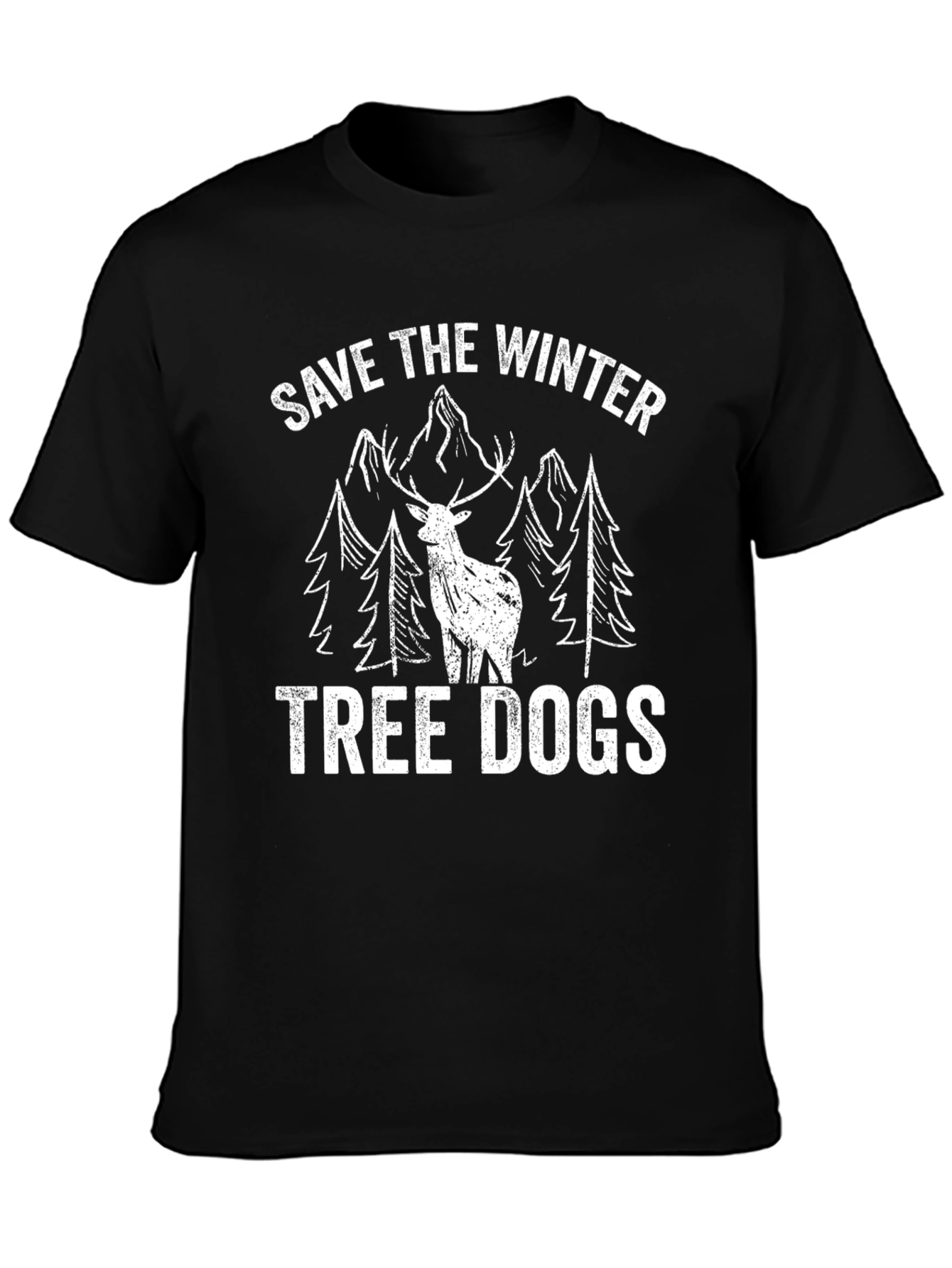 Save the Winter Tree Dogs Graphic Tee