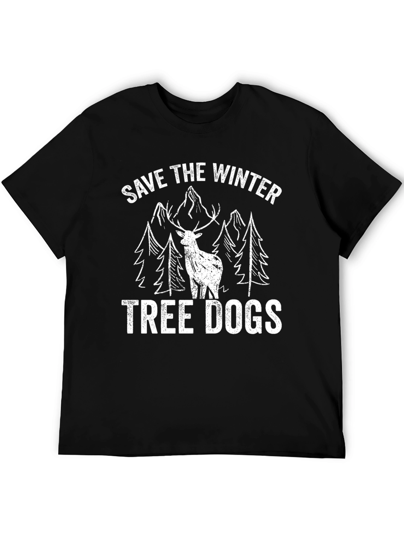 Save the Winter Tree Dogs Graphic Tee