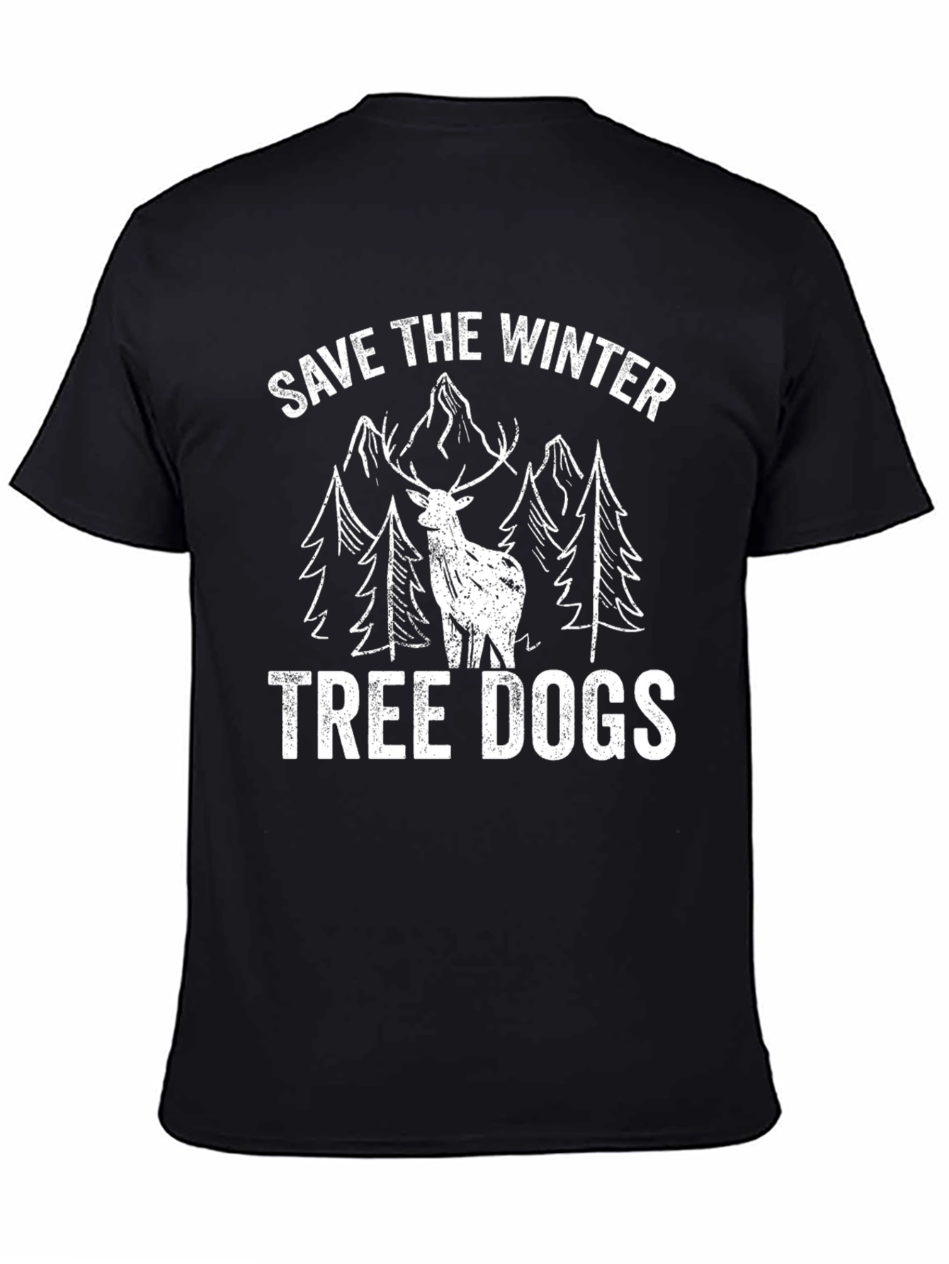 Save the Winter Tree Dogs Graphic Tee