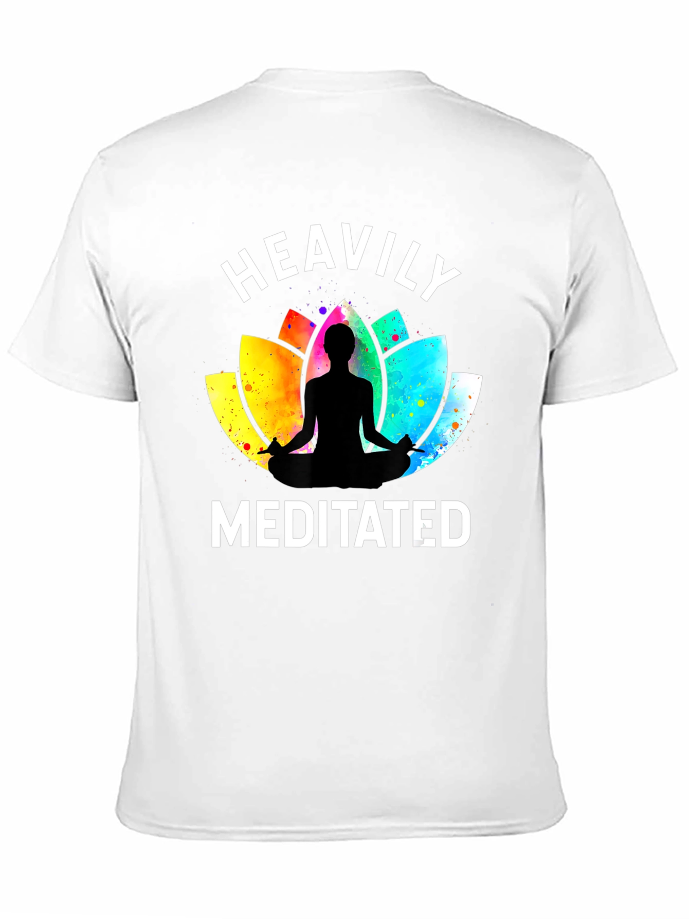 Heavily Meditated Yoga Lotus T-Shirt - Relaxed Fit