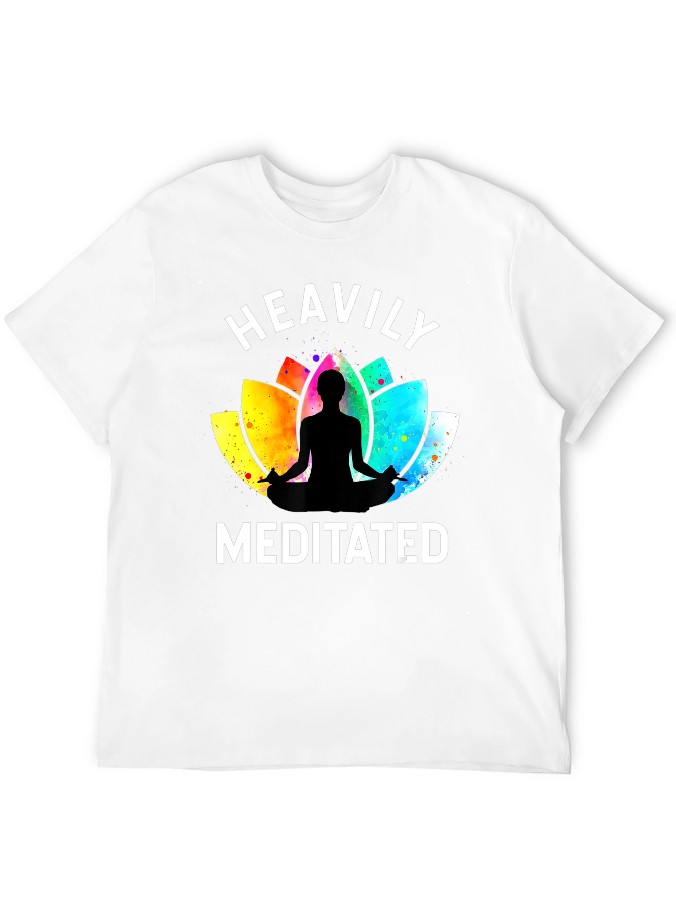 Heavily Meditated Yoga Lotus T-Shirt - Relaxed Fit