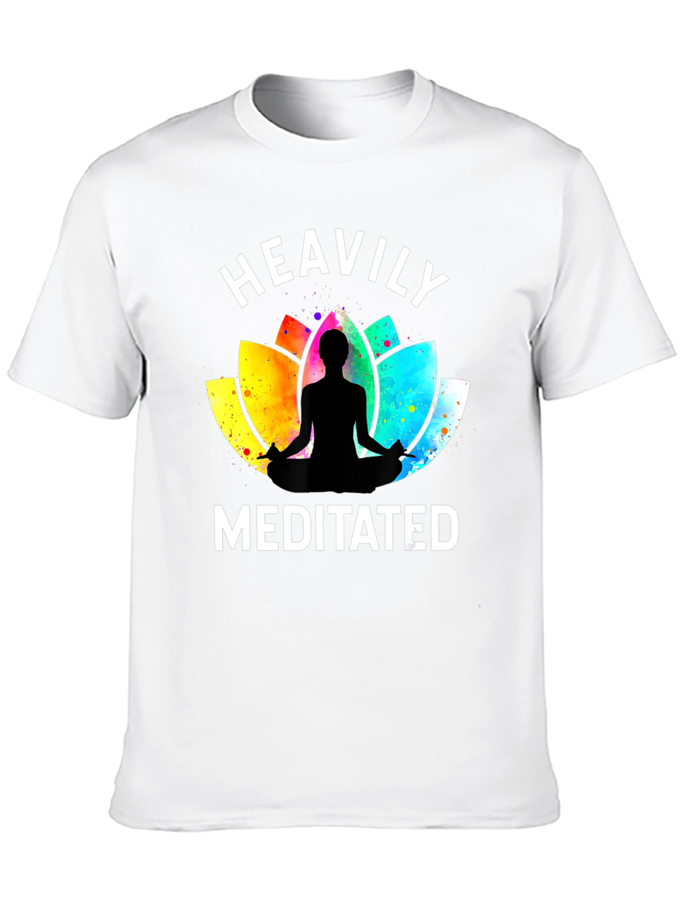 Heavily Meditated Yoga Lotus T-Shirt - Relaxed Fit