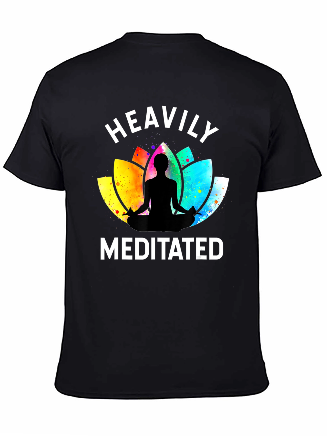 Heavily Meditated Yoga Lotus T-Shirt - Relaxed Fit
