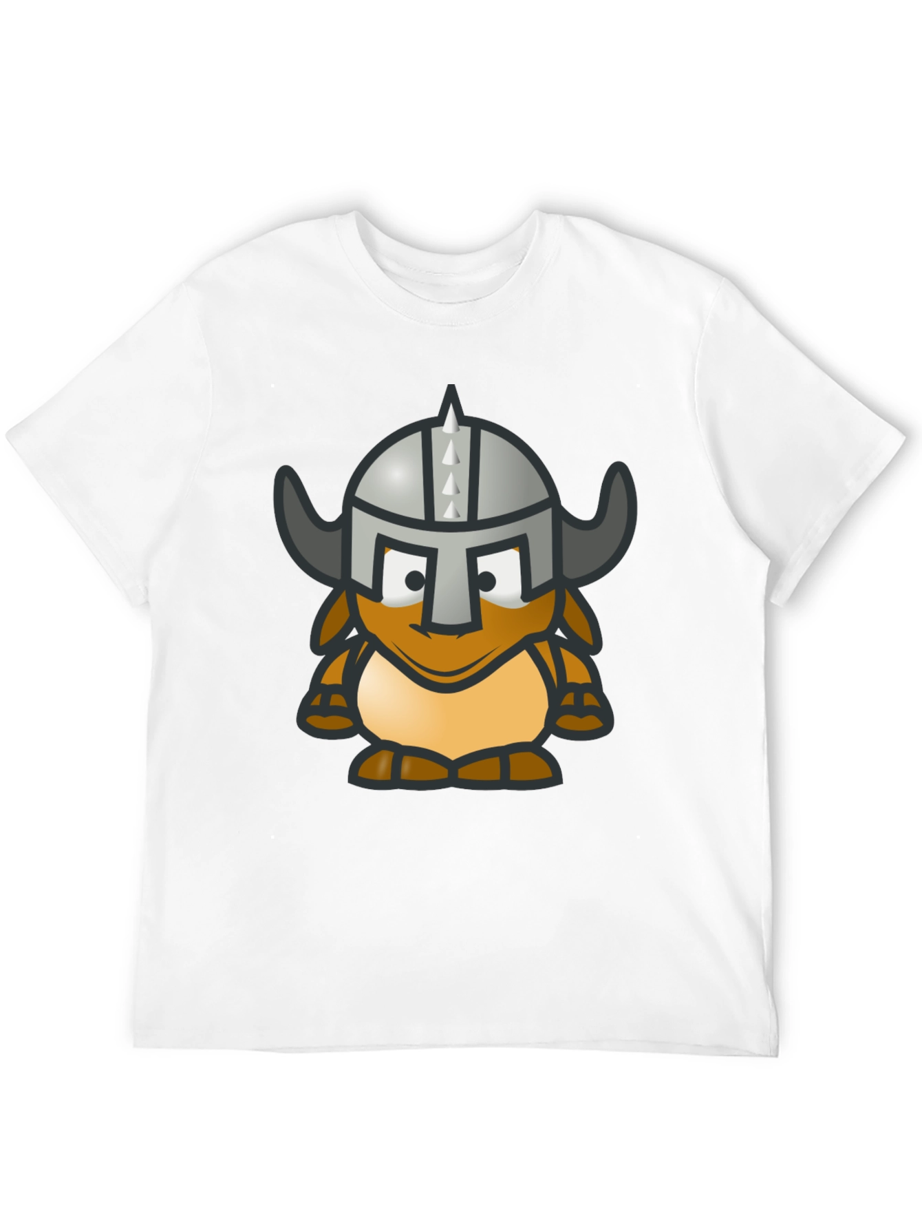 Viking Gnome Graphic T-Shirt - Black Cotton Blend