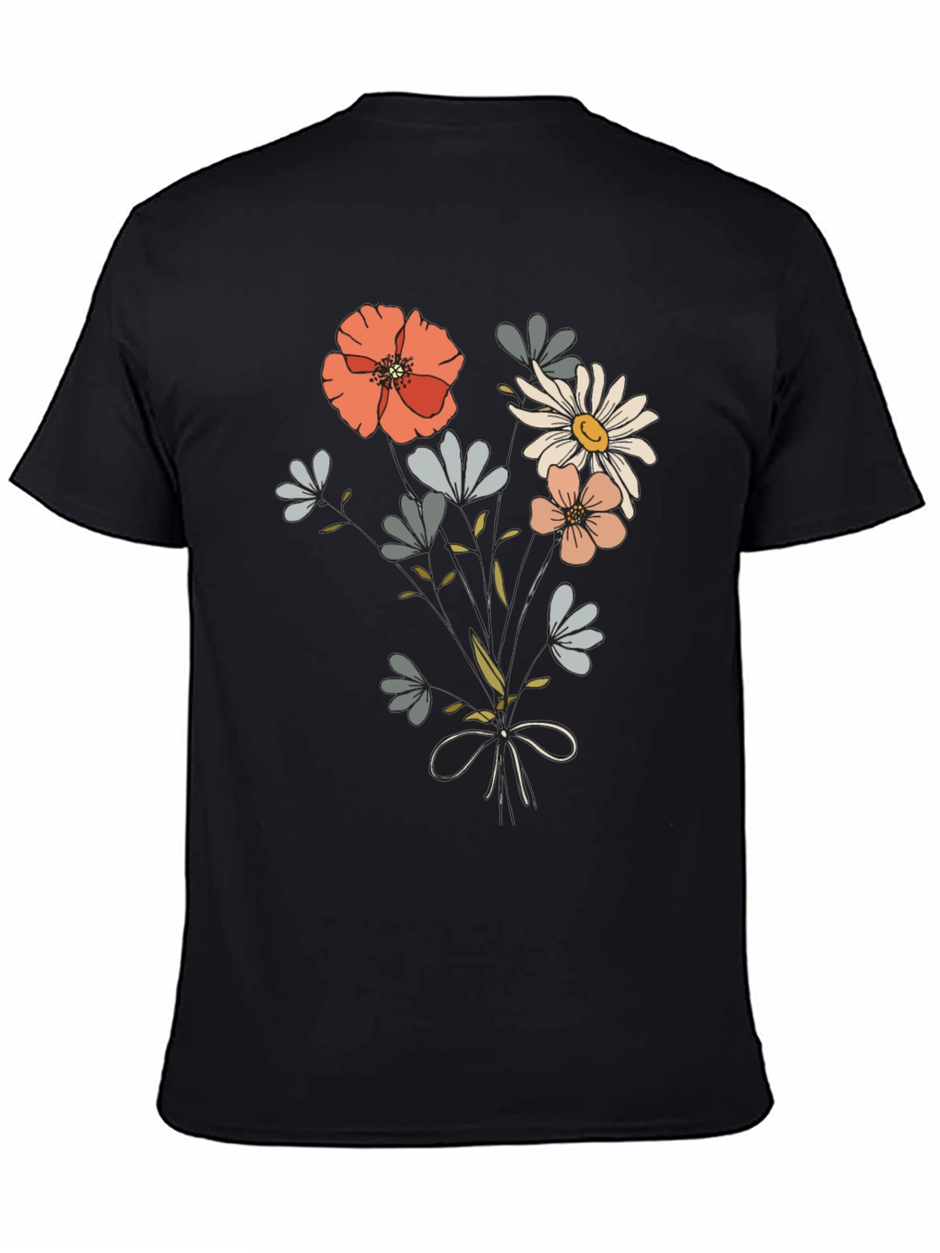 Floral Bouquet Graphic Tee - Casual Comfort