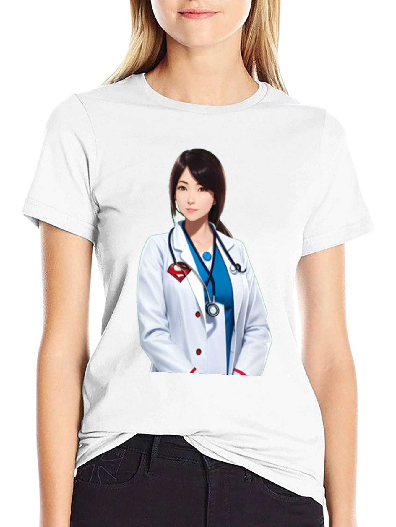 Doctor Superwoman T-Shirt - Stylish Medical Hero Design