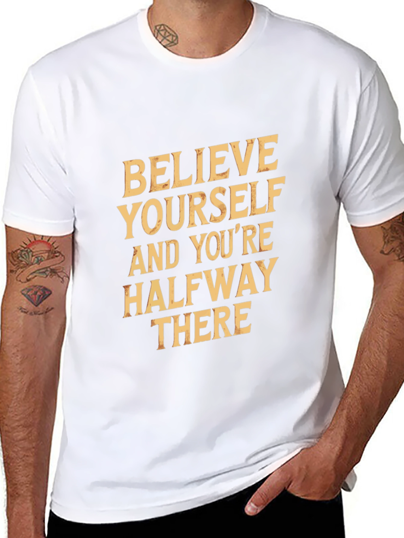 Believe Yourself Graphic Tee - Motivational T-Shirt