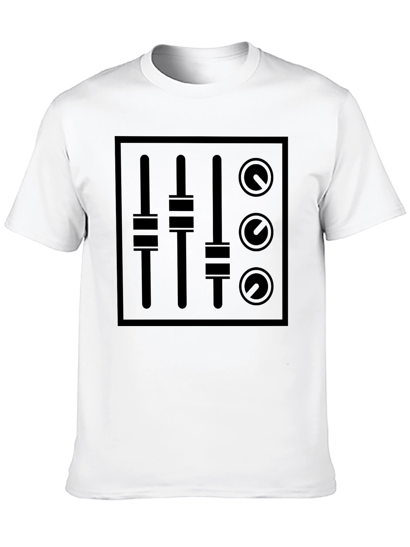 DJ Mixer Graphic Black T-Shirt