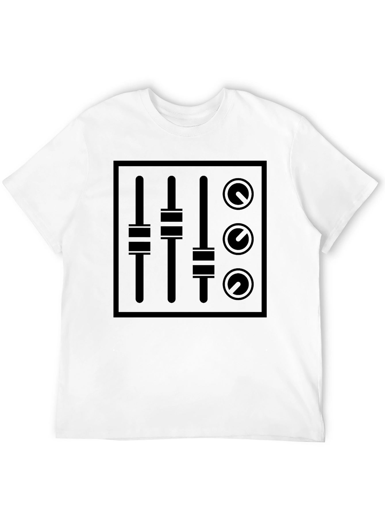 DJ Mixer Graphic Black T-Shirt