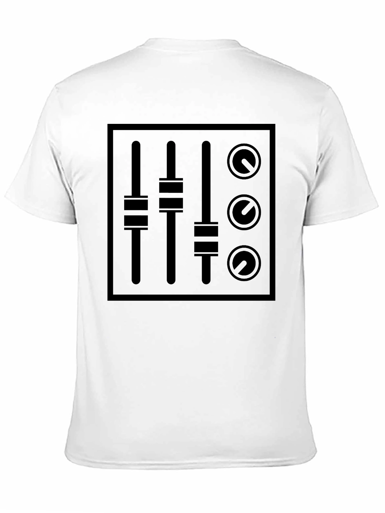DJ Mixer Graphic Black T-Shirt