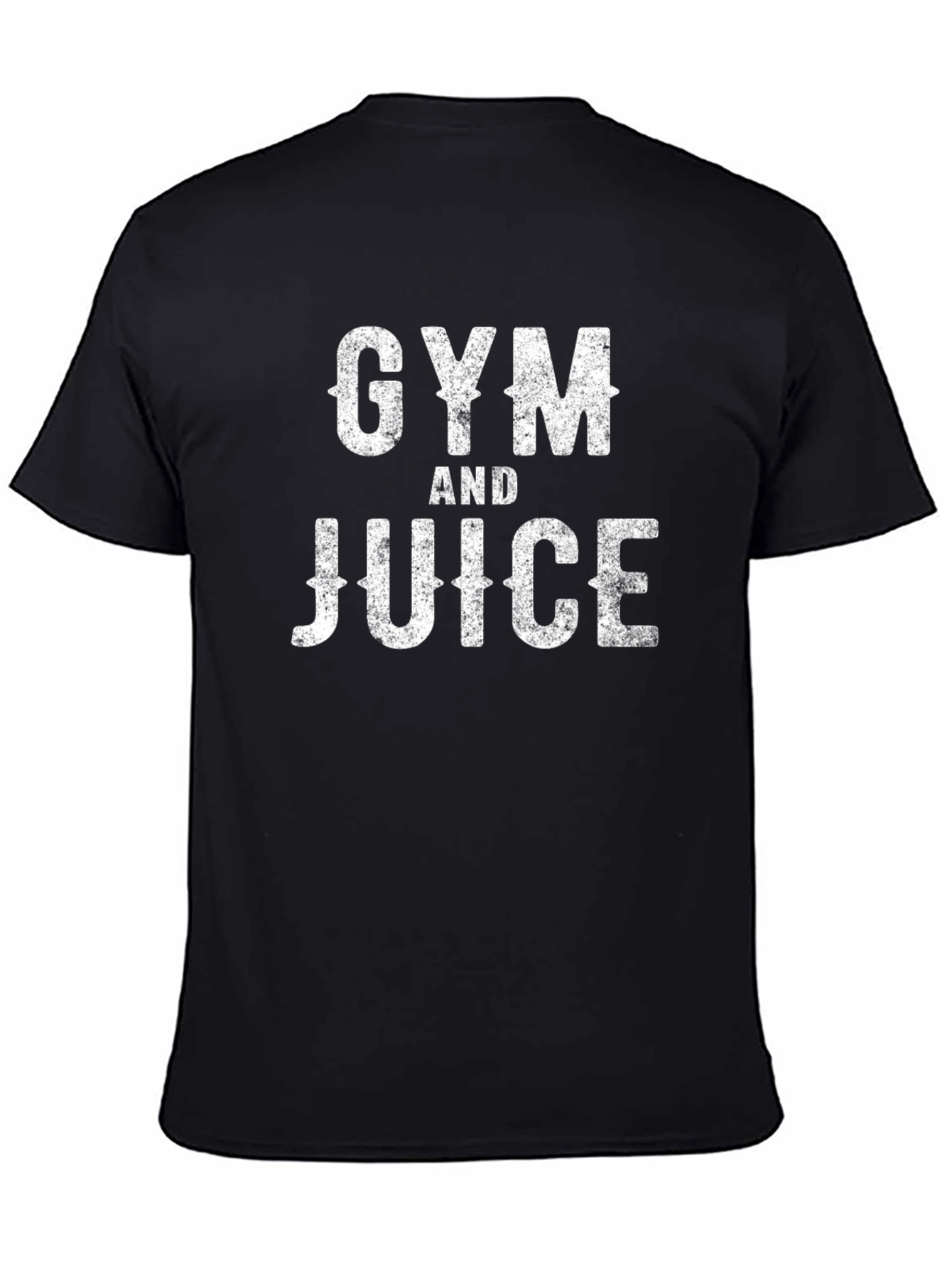 Gym and Juice Black Graphic T-Shirt