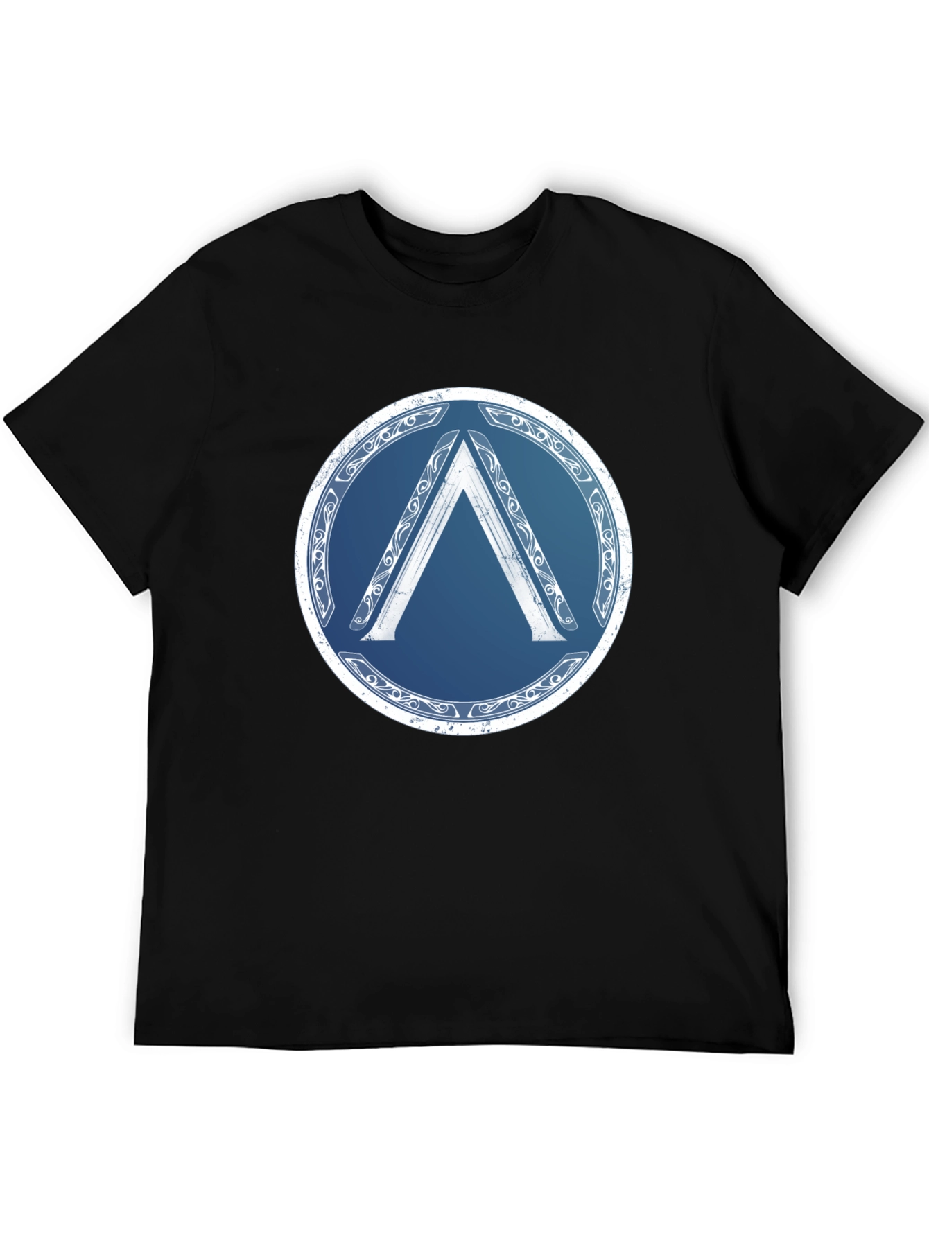 Spartan Shield T-Shirt - Black Graphic Tee