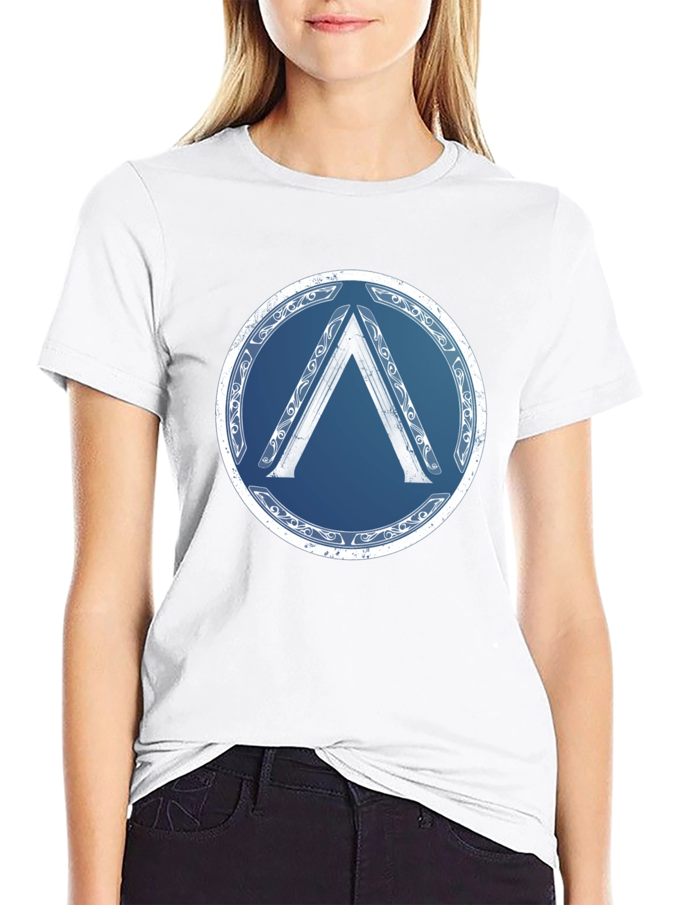 Spartan Shield T-Shirt - Black Graphic Tee