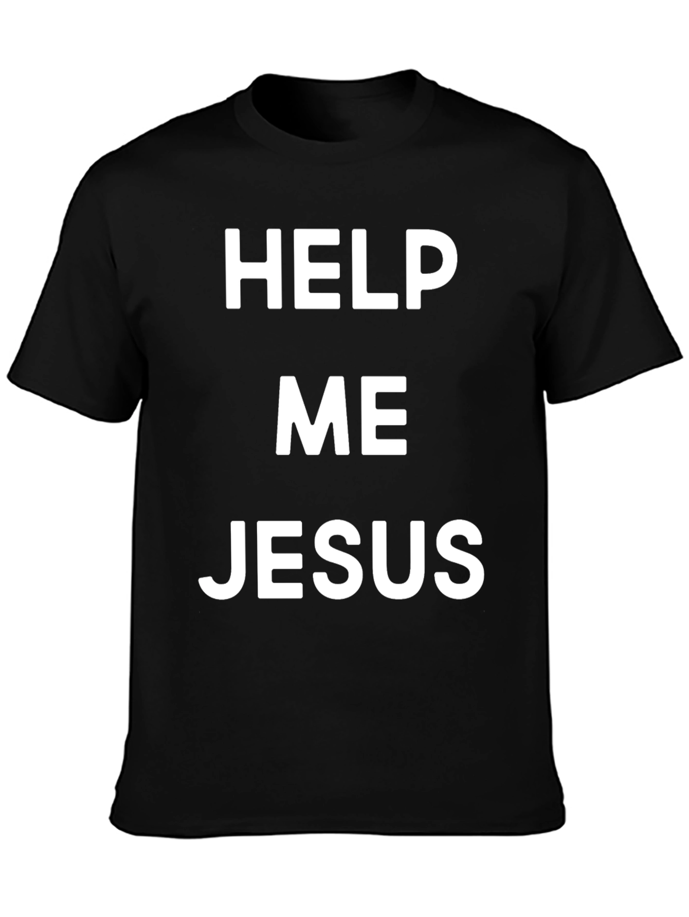 Help Me Jesus Black T-Shirt - Christian Apparel
