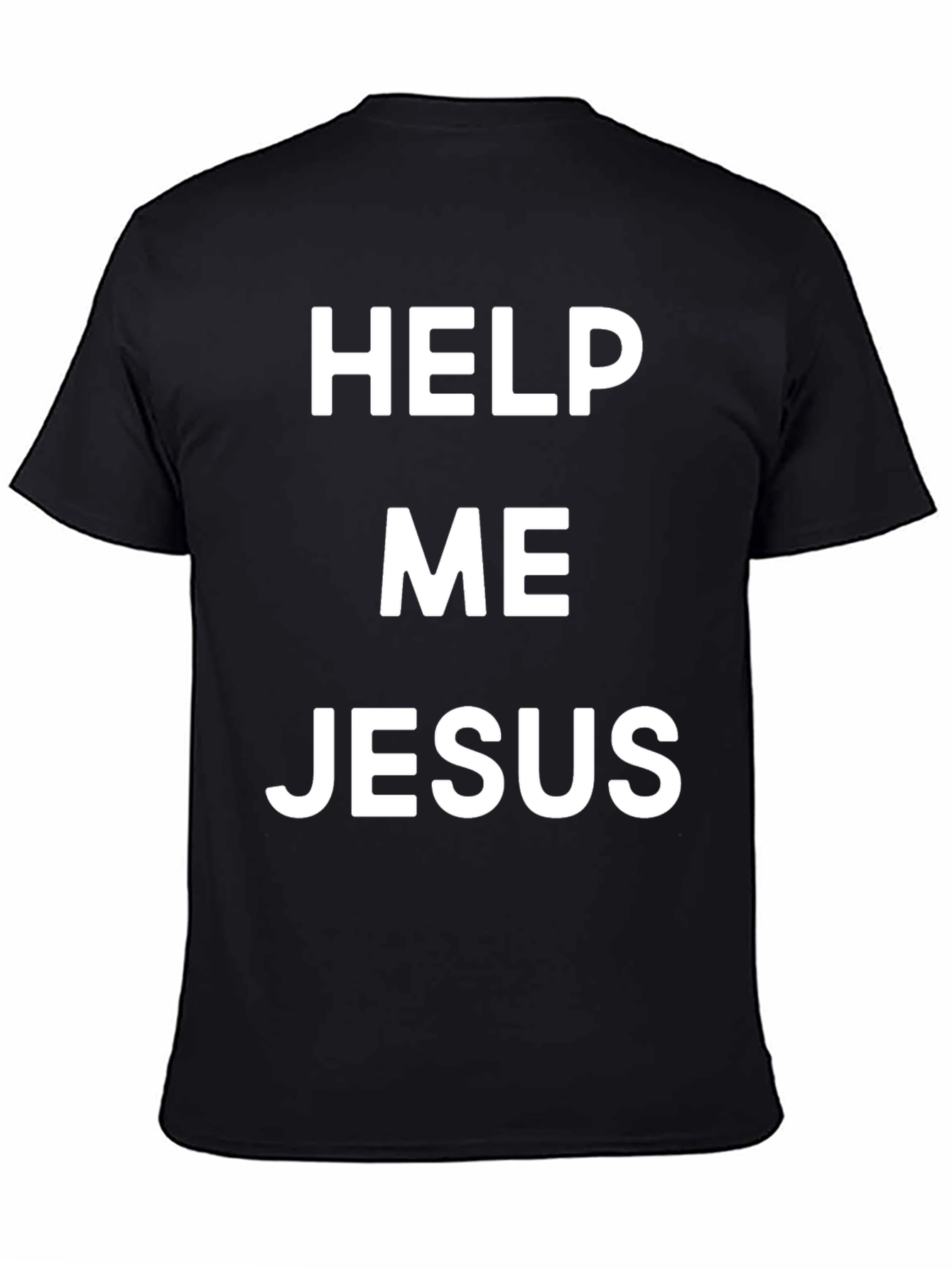 Help Me Jesus Black T-Shirt - Christian Apparel