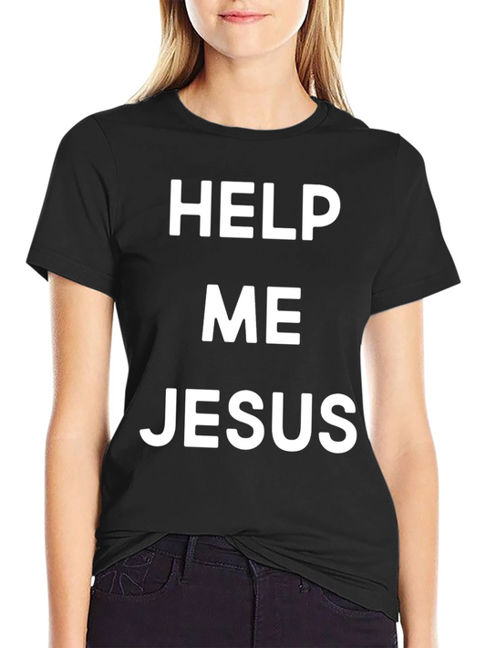 Help Me Jesus Black T-Shirt - Christian Apparel