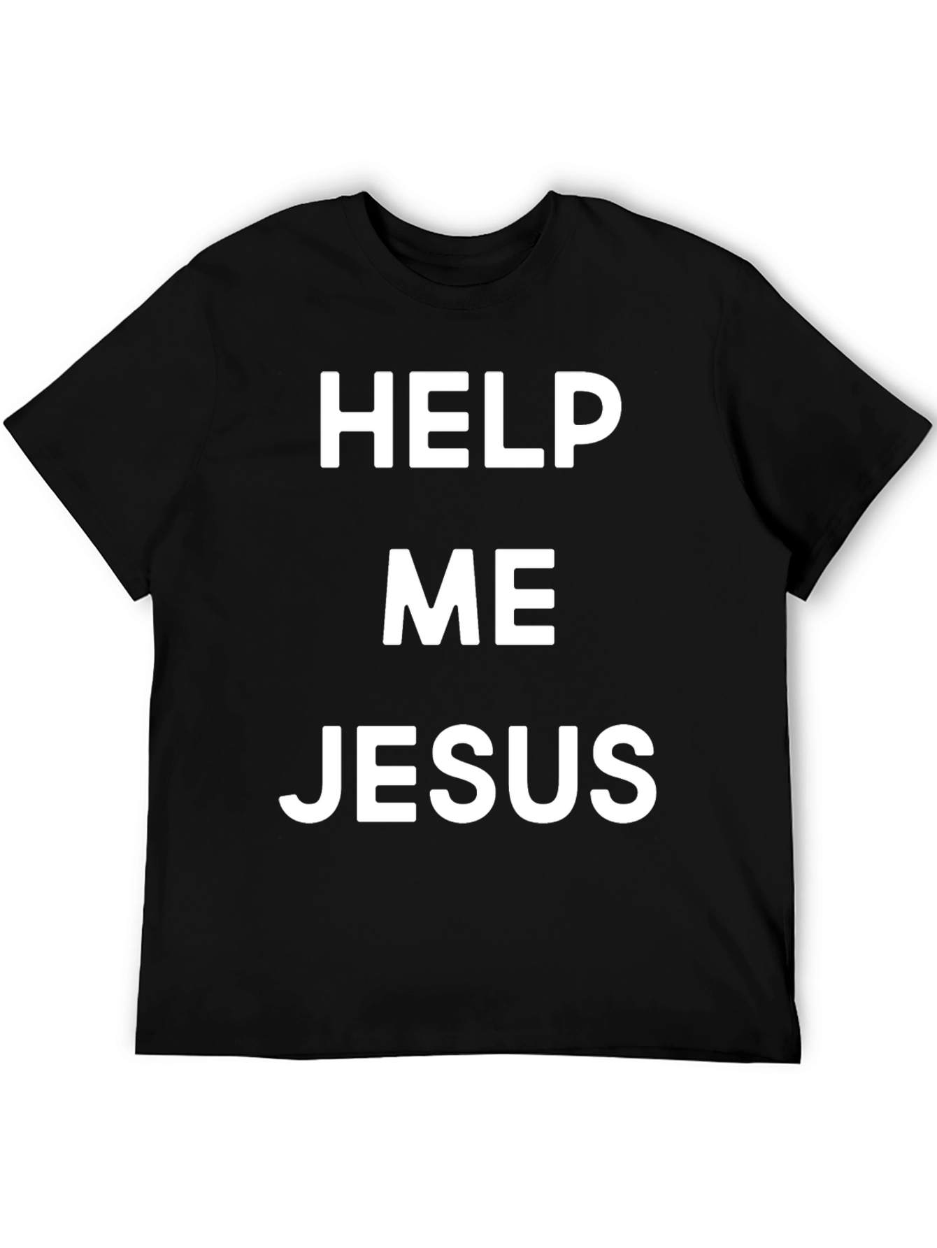 Help Me Jesus Black T-Shirt - Christian Apparel