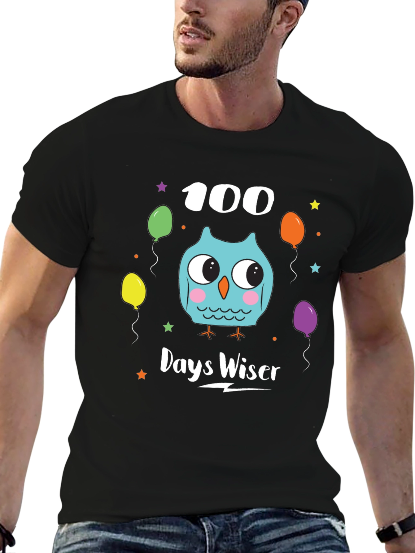 100 Days Wiser Owl T-Shirt
