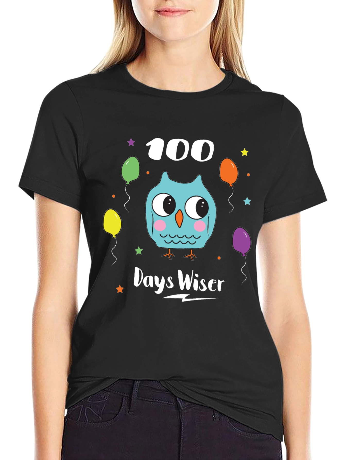 100 Days Wiser Owl T-Shirt