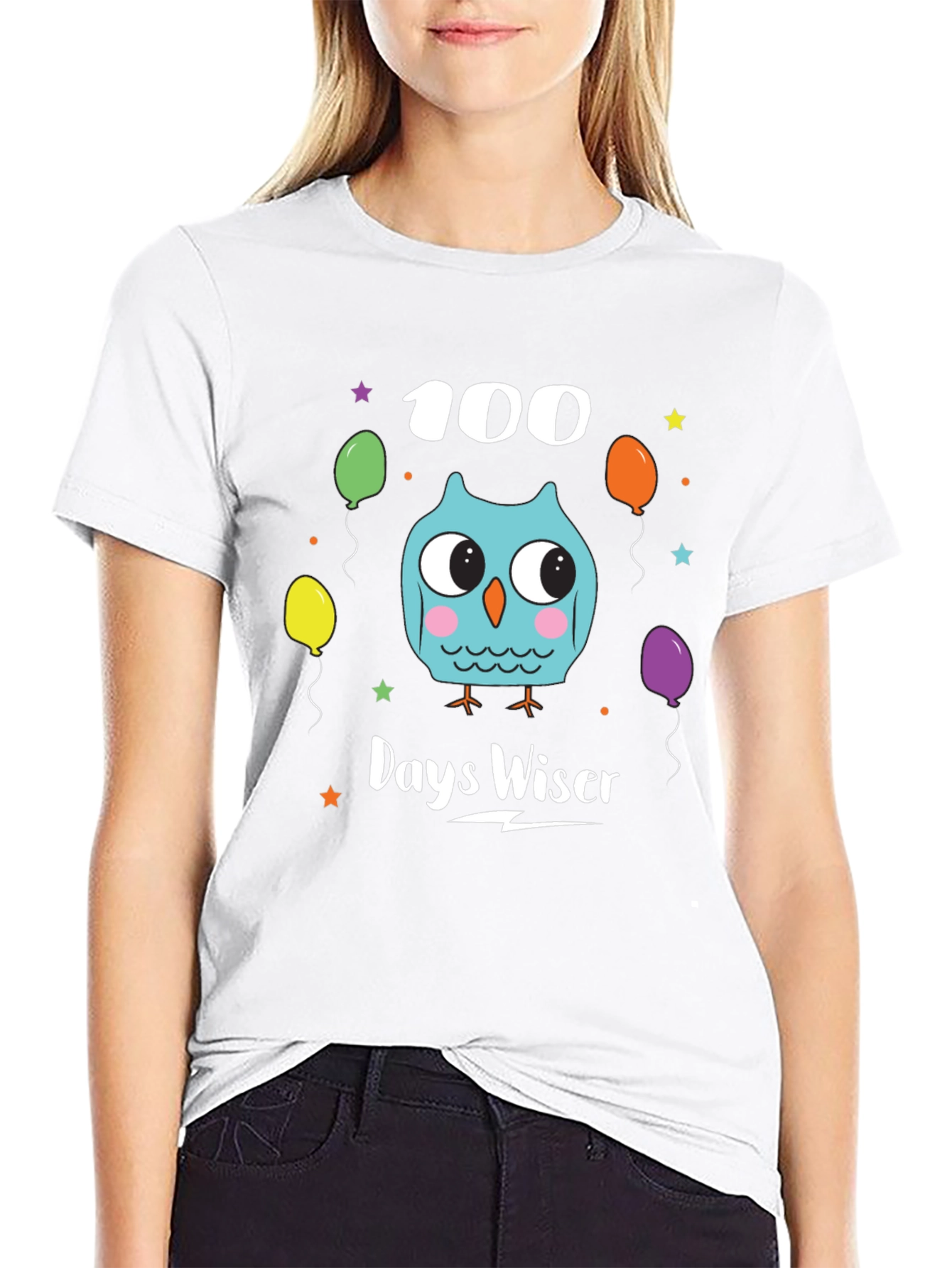 100 Days Wiser Owl T-Shirt