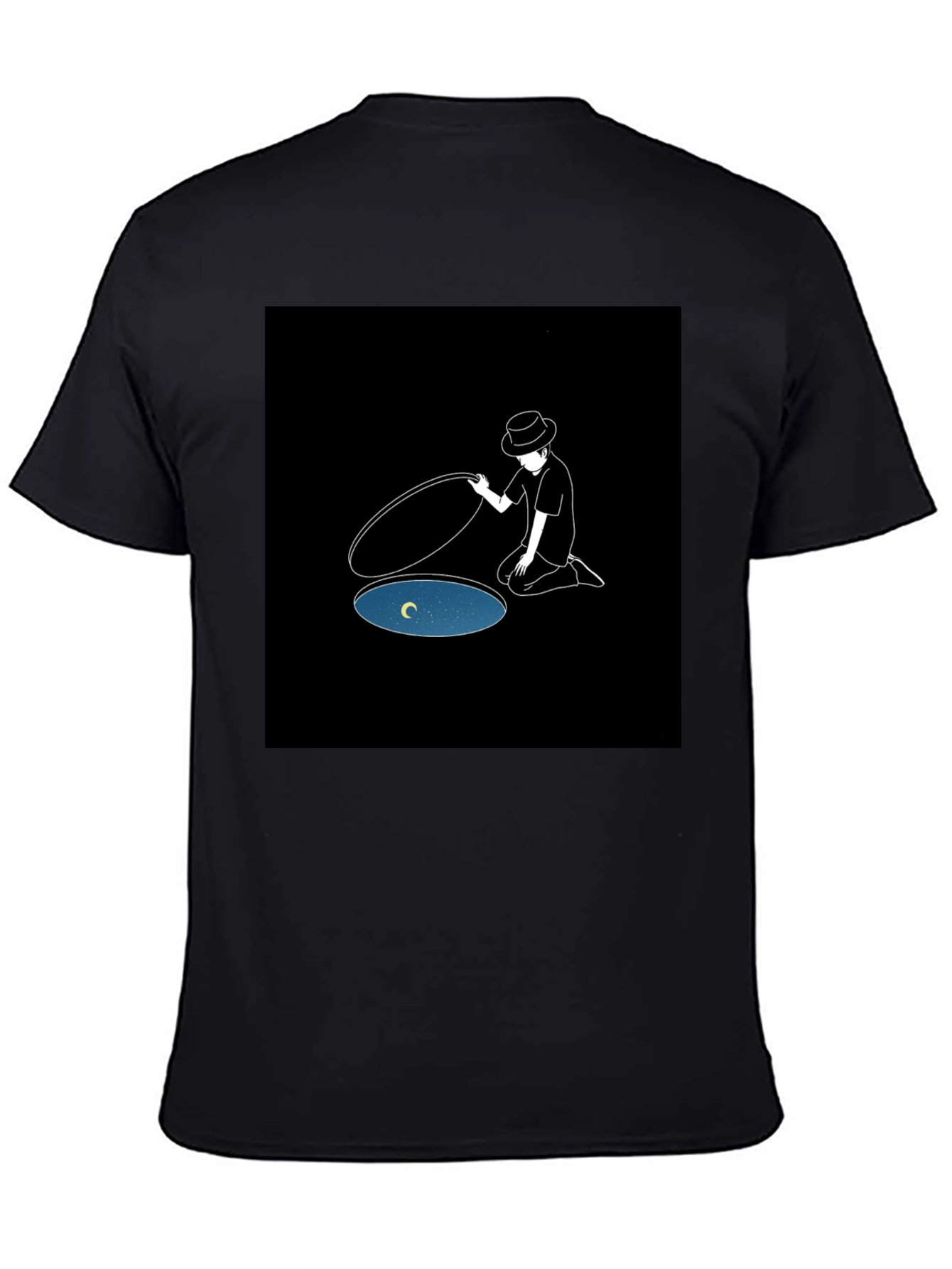 Dreamy Manhole T-Shirt - Artistic Graphic Tee