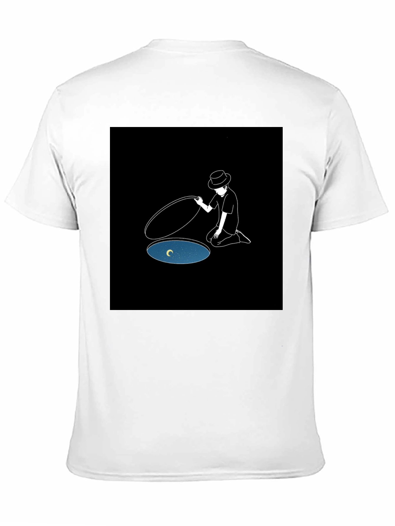 Dreamy Manhole T-Shirt - Artistic Graphic Tee