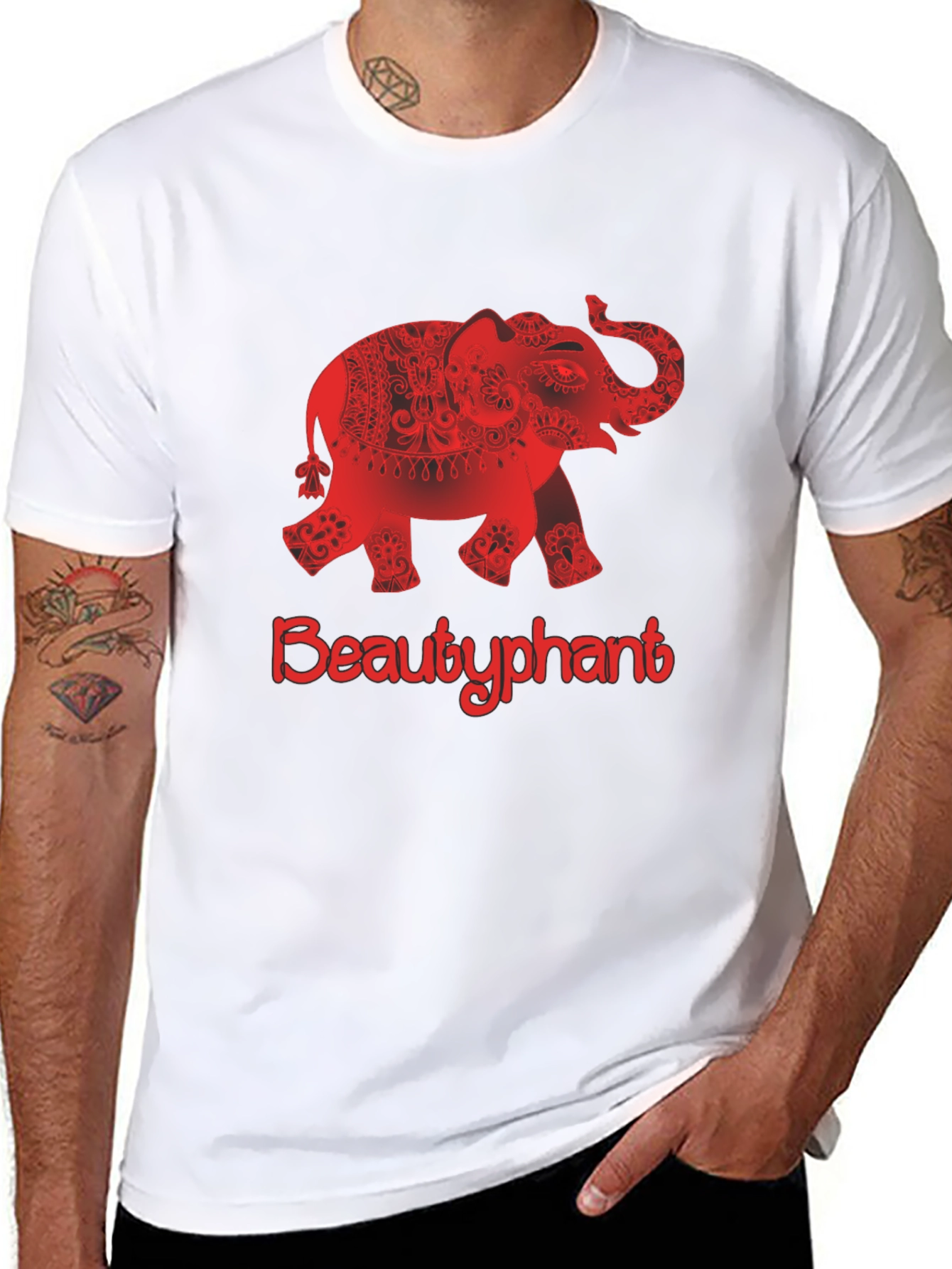 Beautyphant Graphic T-Shirt - Black