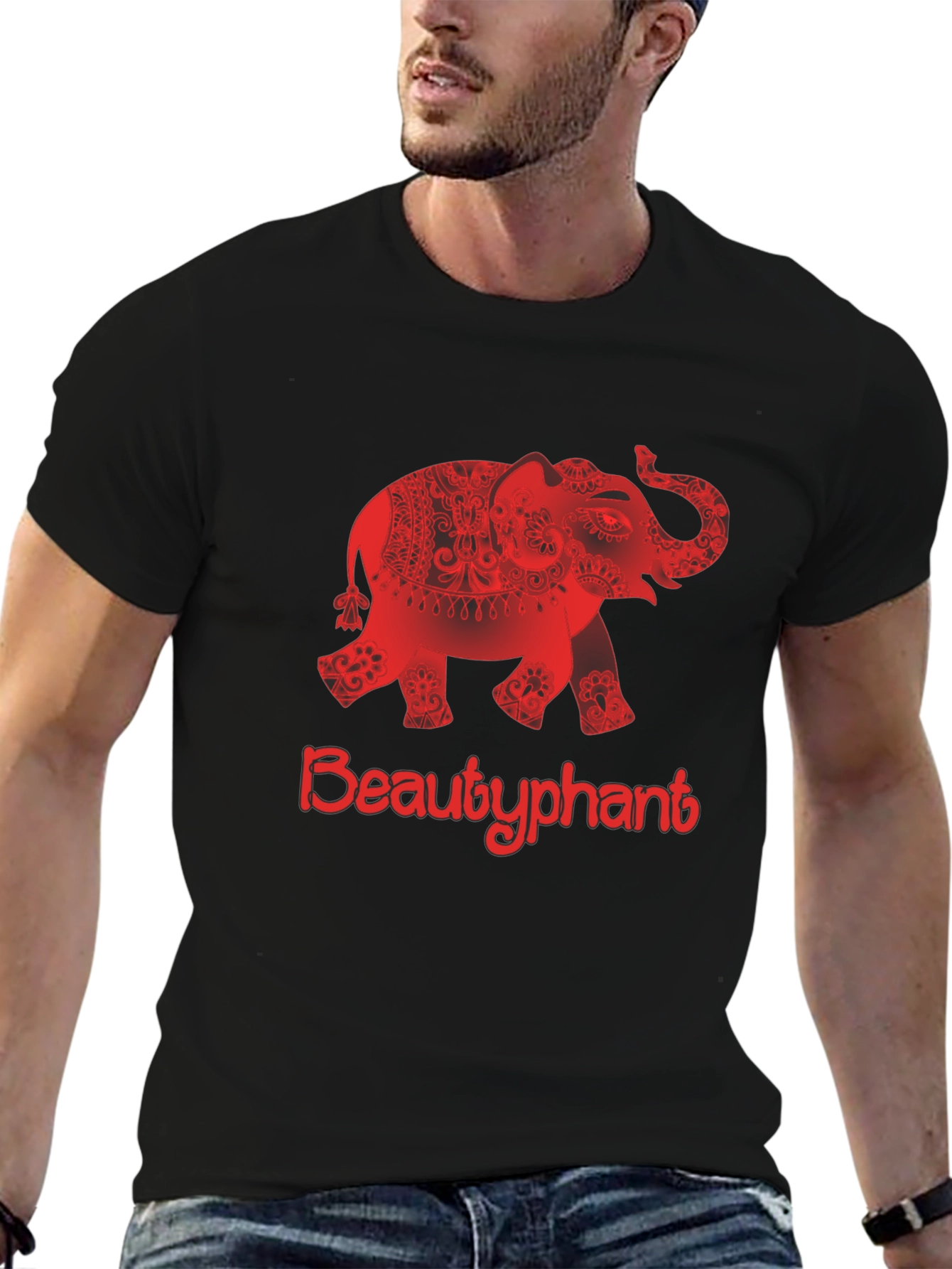 Beautyphant Graphic T-Shirt - Black