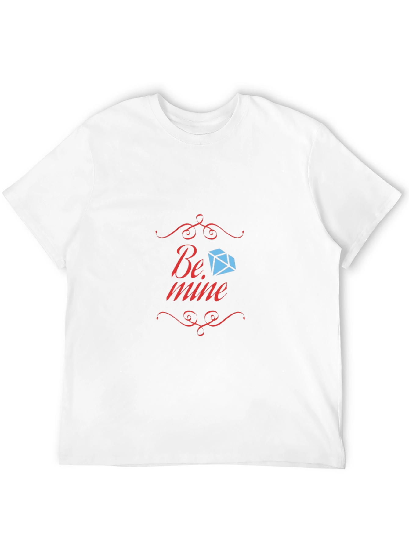 Be Mine Diamond Graphic Black T-Shirt