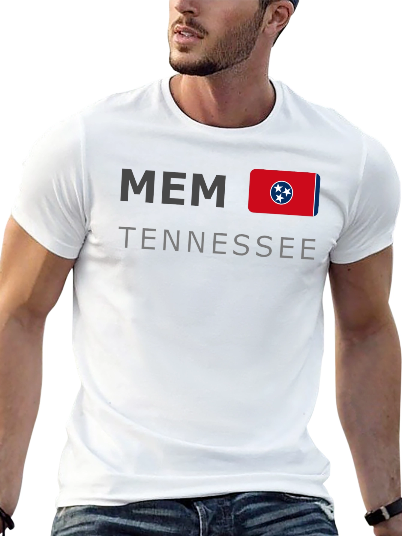 Memphis Tennessee Flag Graphic T-Shirt