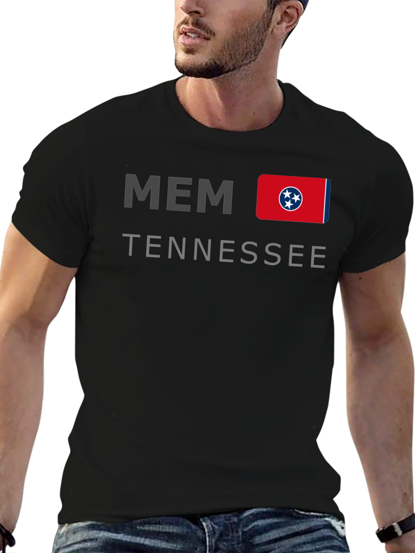 Memphis Tennessee Flag Graphic T-Shirt
