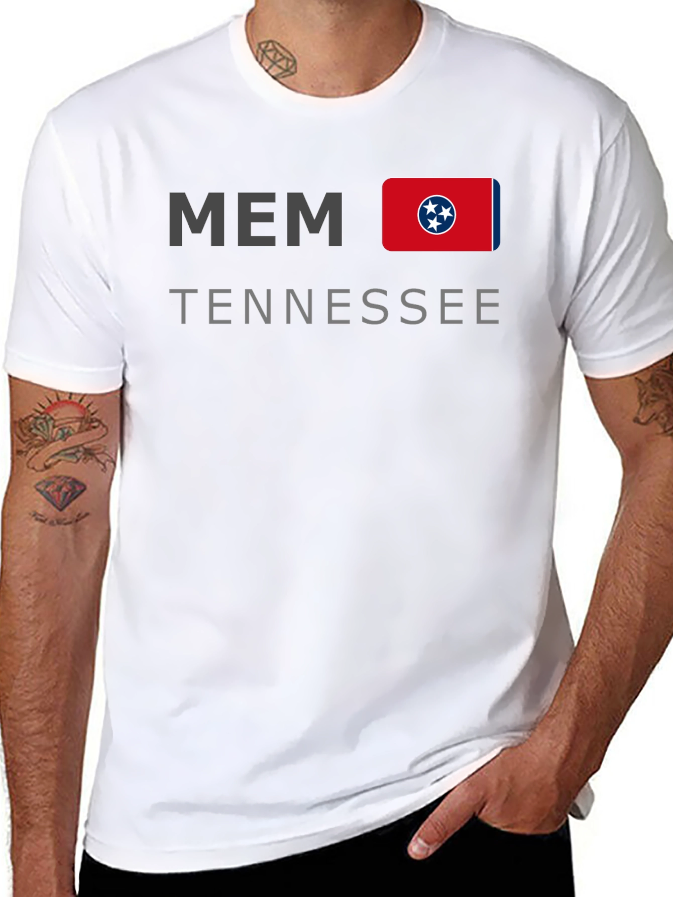 Memphis Tennessee Flag Graphic T-Shirt