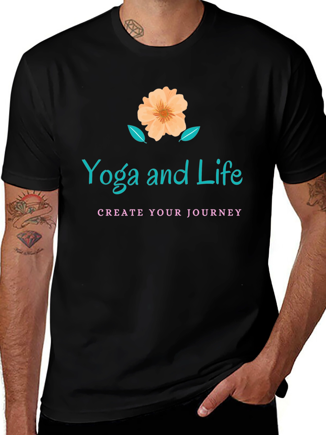 Yoga and Life Graphic T-Shirt - Journey Tee