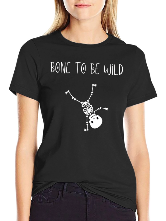 Bone To Be Wild Halloween Graphic Tee