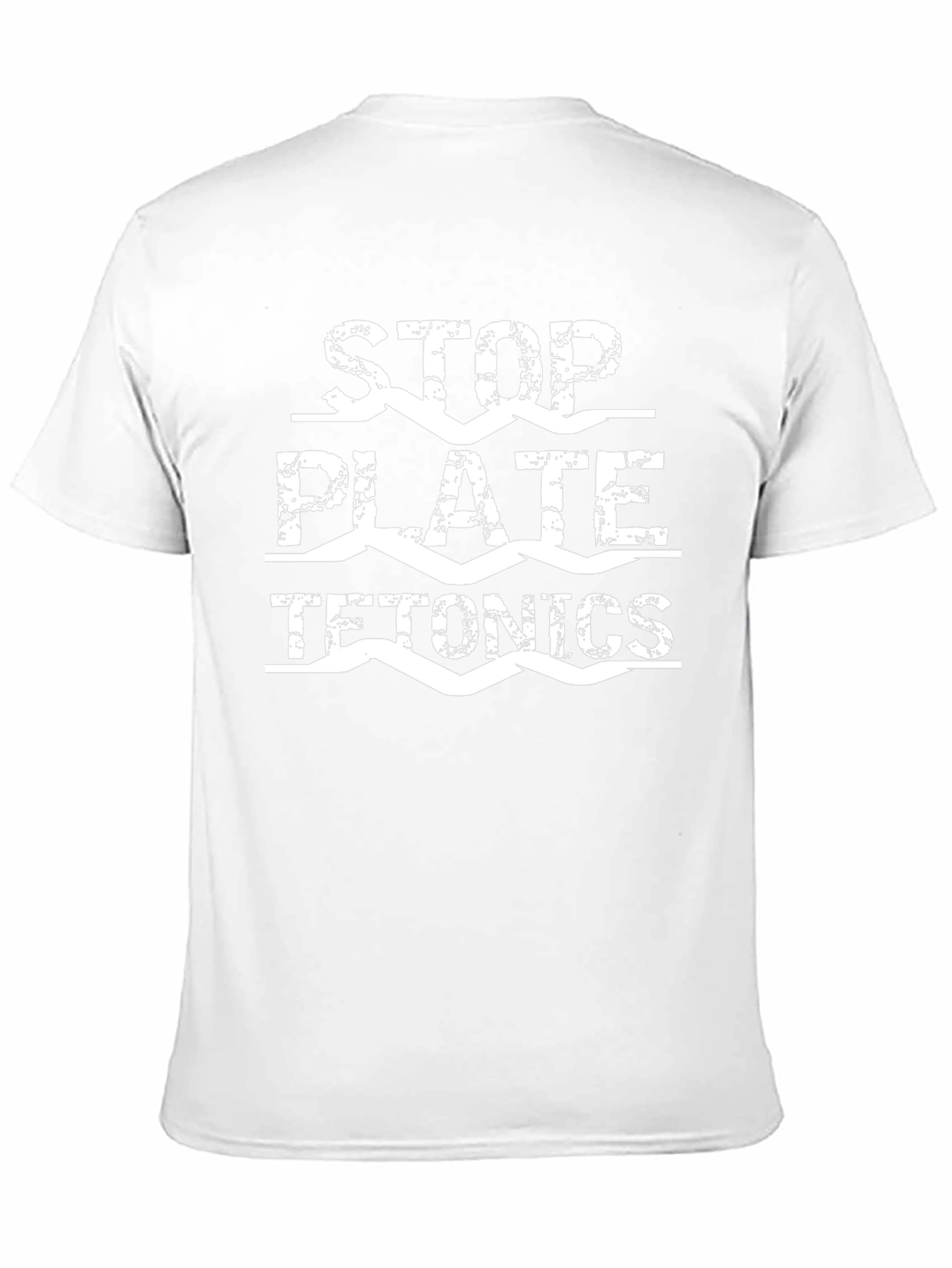 Stop Plate Tetonics Black Graphic Tee