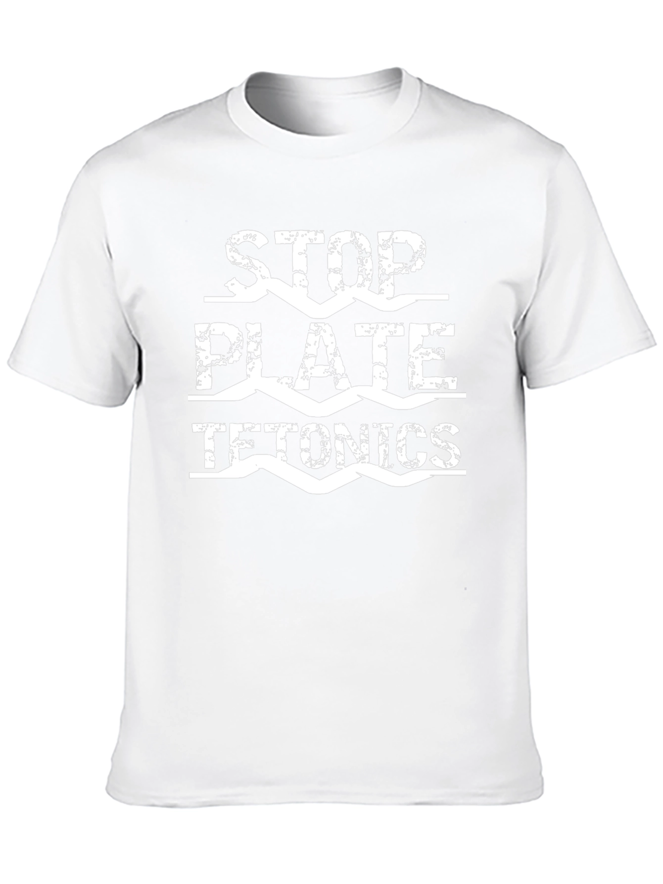 Stop Plate Tetonics Black Graphic Tee