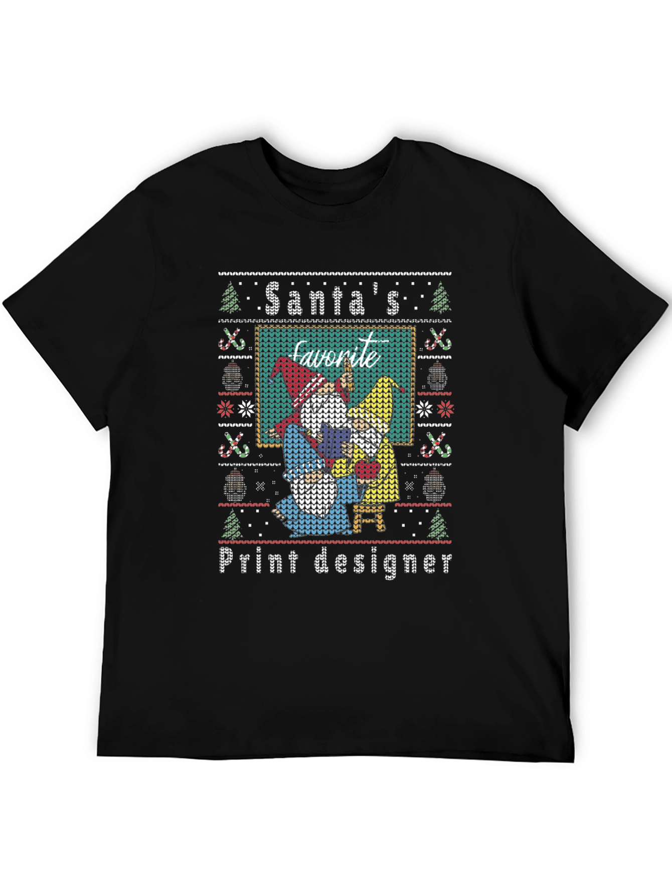 Santas Favorite Print Designer Christmas Sweater T-Shirt