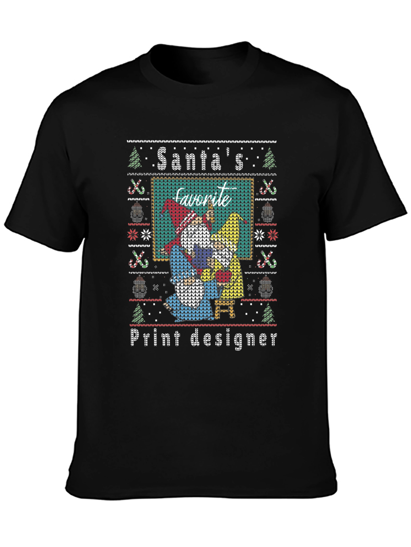 Santas Favorite Print Designer Christmas Sweater T-Shirt