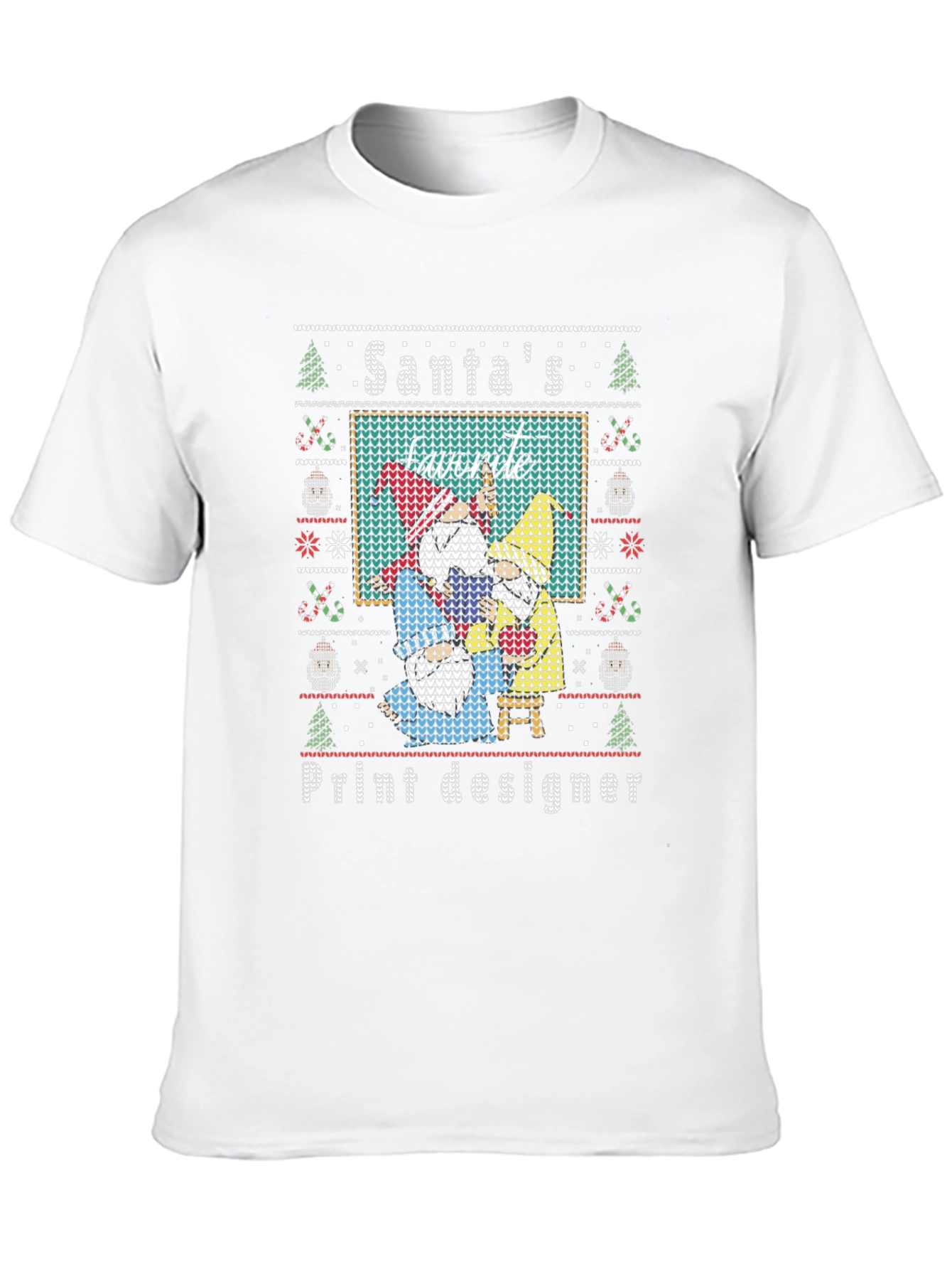 Santas Favorite Print Designer Christmas Sweater T-Shirt
