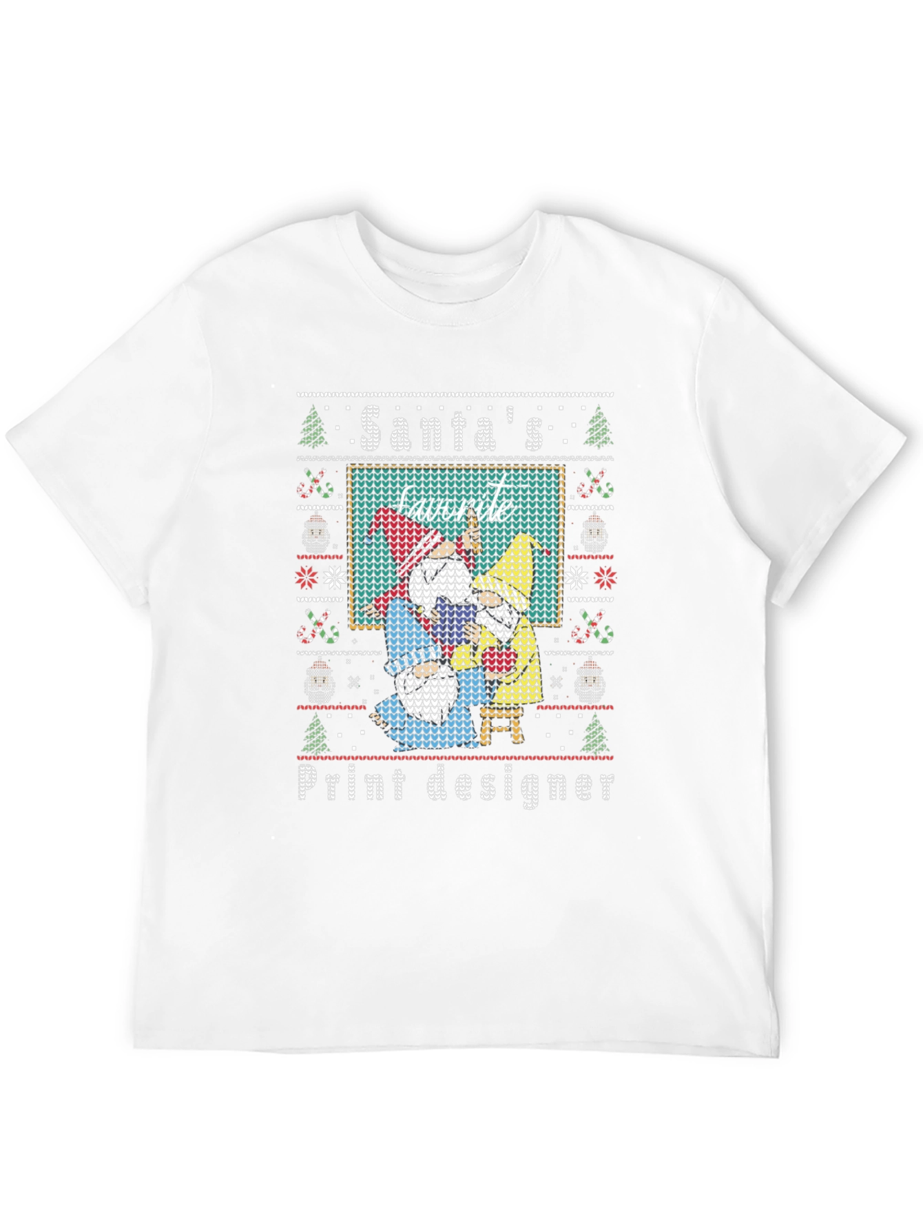 Santas Favorite Print Designer Christmas Sweater T-Shirt
