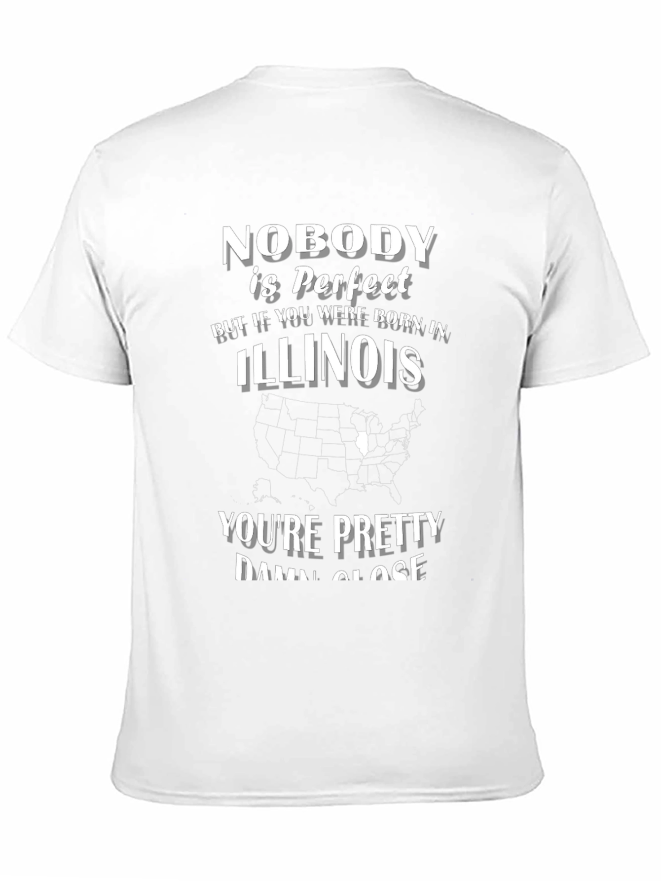 Illinois Born T-Shirt - Nobody is Perfect Tee