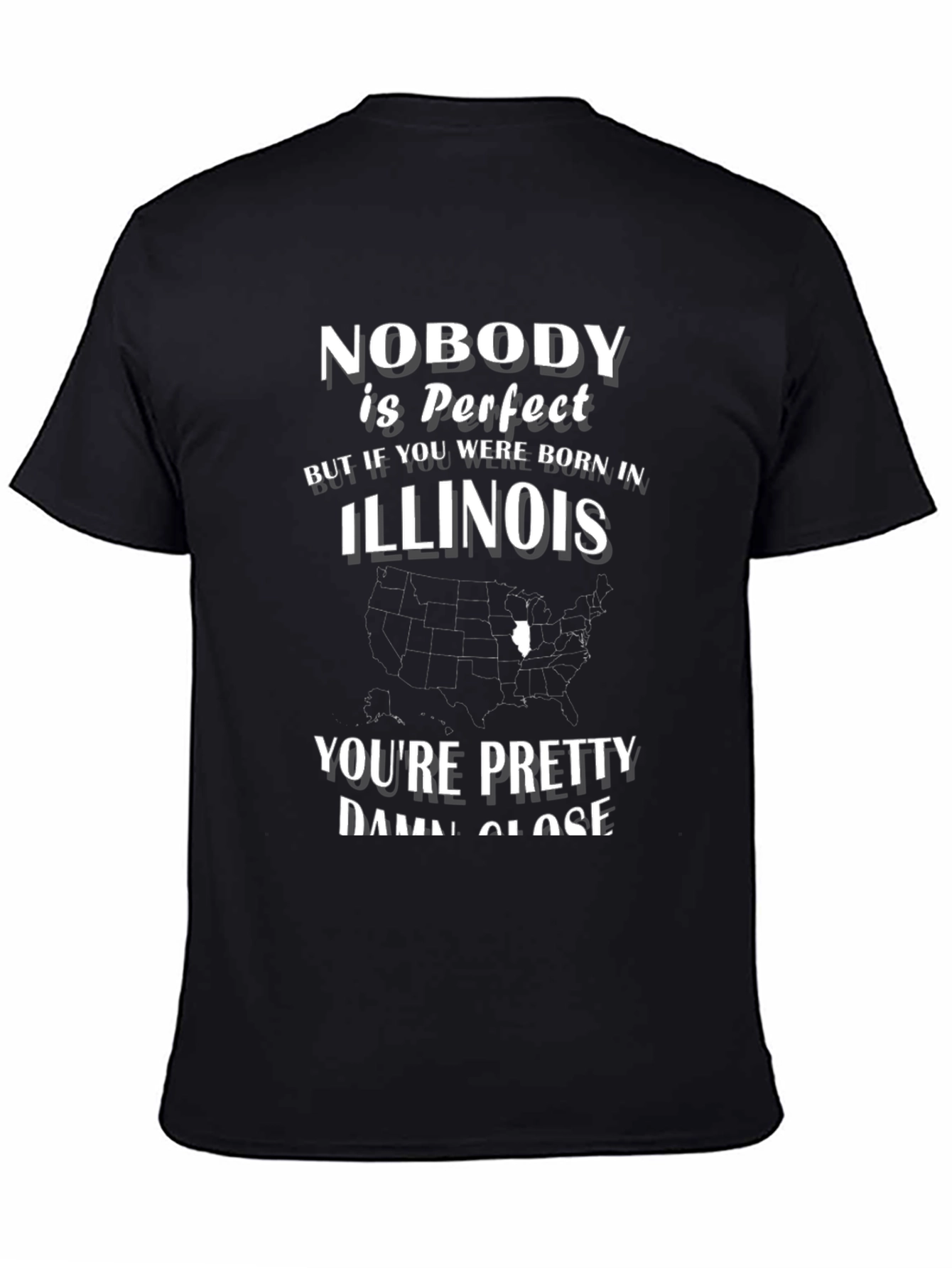 Illinois Born T-Shirt - Nobody is Perfect Tee