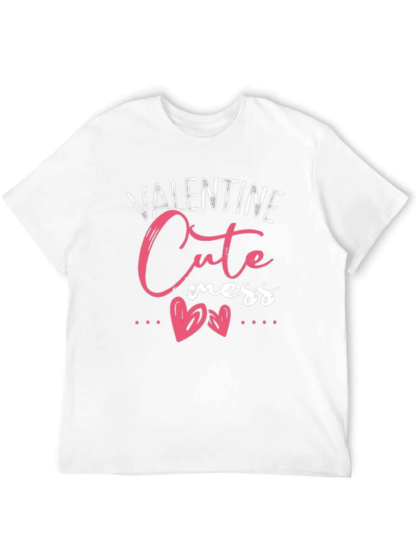 Valentine Cute Mess Black Tee