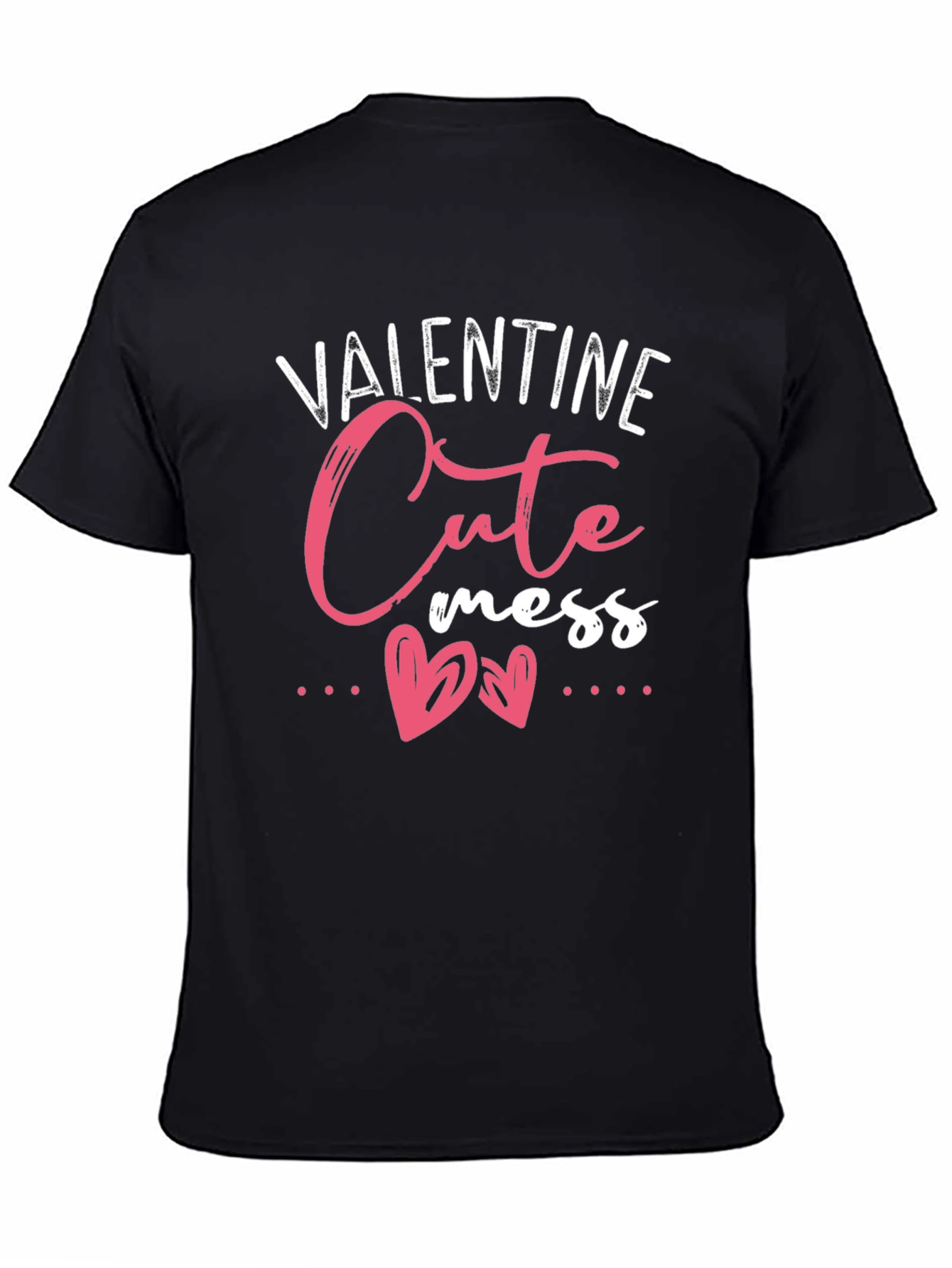 Valentine Cute Mess Black Tee