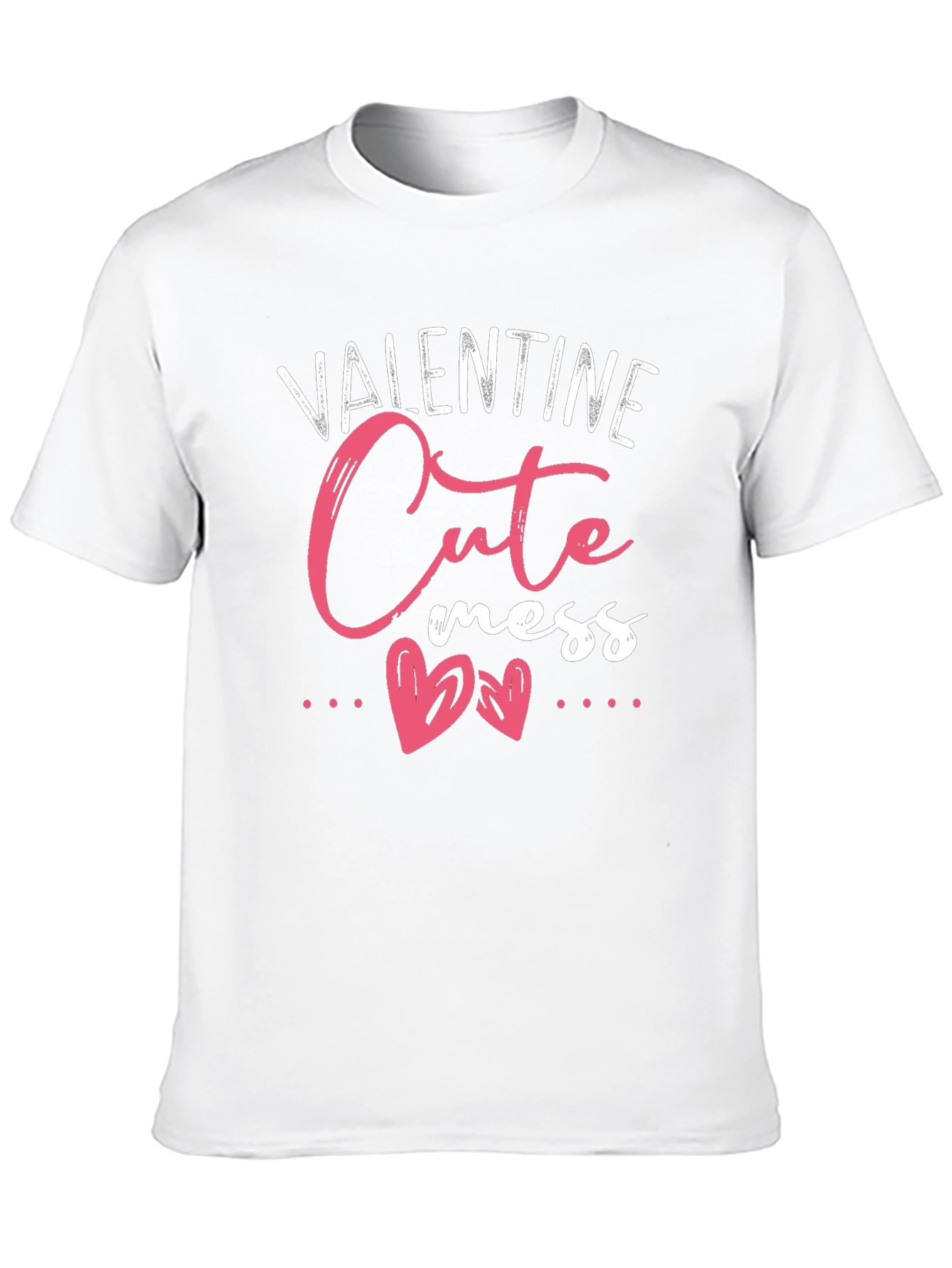 Valentine Cute Mess Black Tee