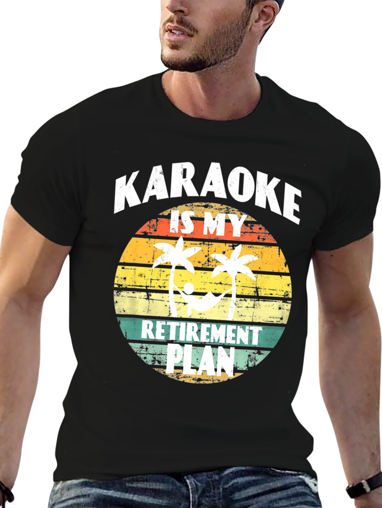 Karaoke Retirement Plan Graphic T-Shirt